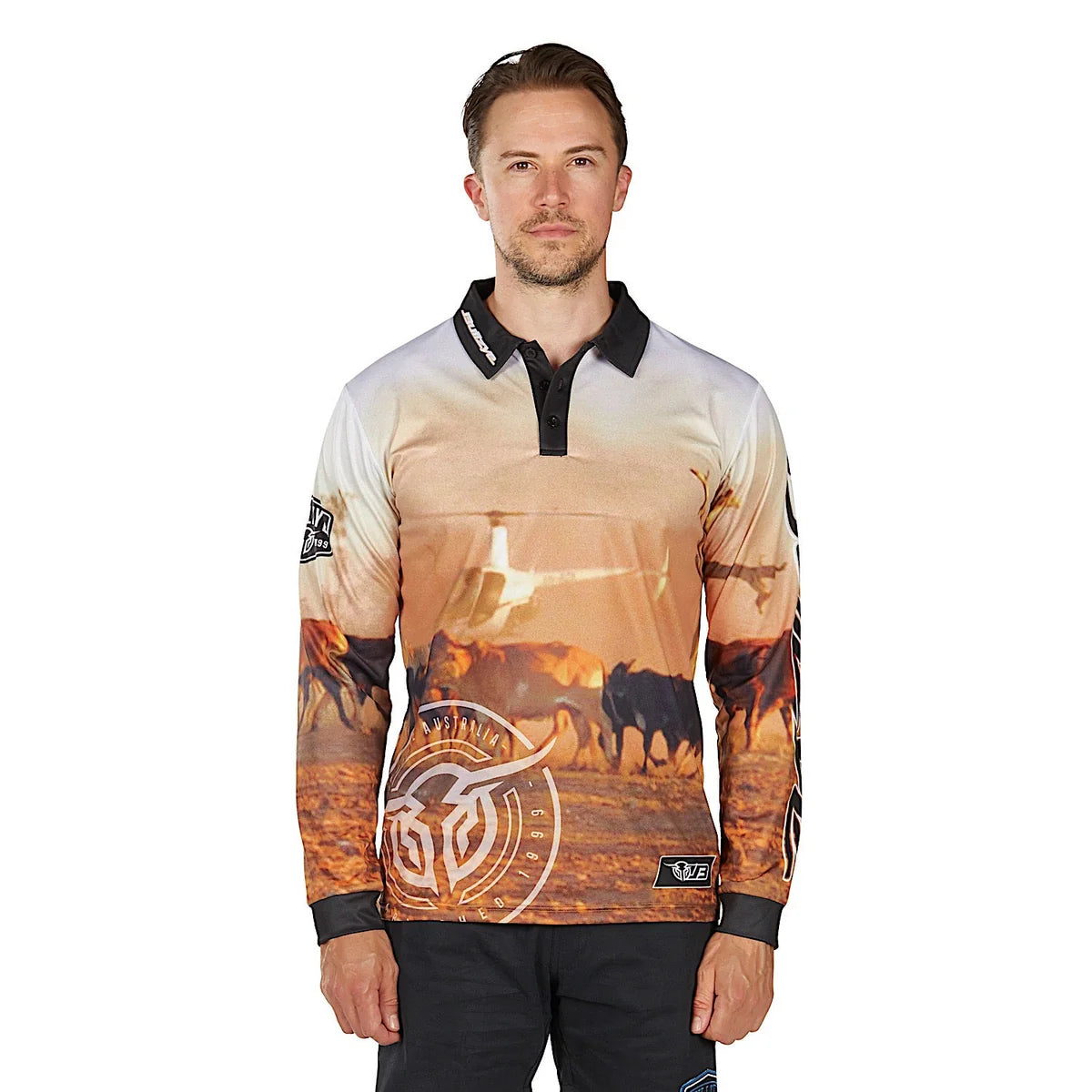 Bullzye Mens Helicopter L/S Fishing Shirt