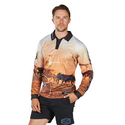 Bullzye Mens Helicopter L/S Fishing Shirt