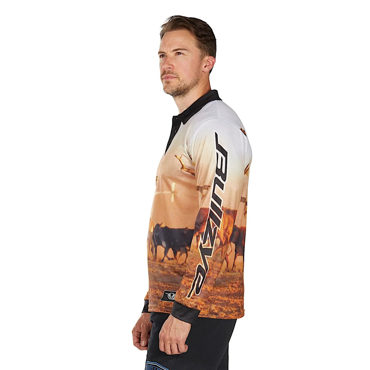 Bullzye Mens Helicopter L/S Fishing Shirt