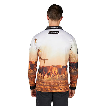 Bullzye Mens Helicopter L/S Fishing Shirt
