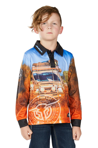 Bullzye Boys Blazing L/S Fishing Shirt