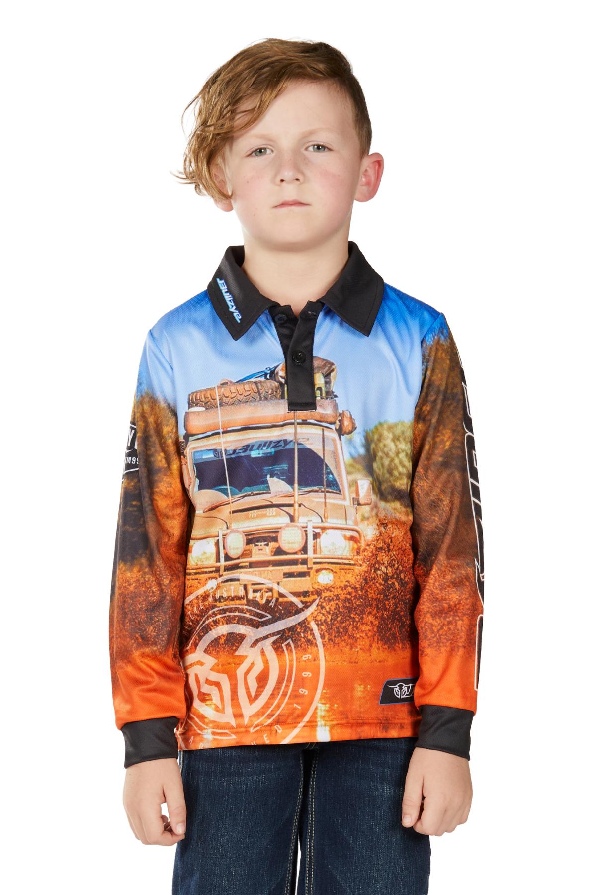 Bullzye Boys Blazing L/S Fishing Shirt