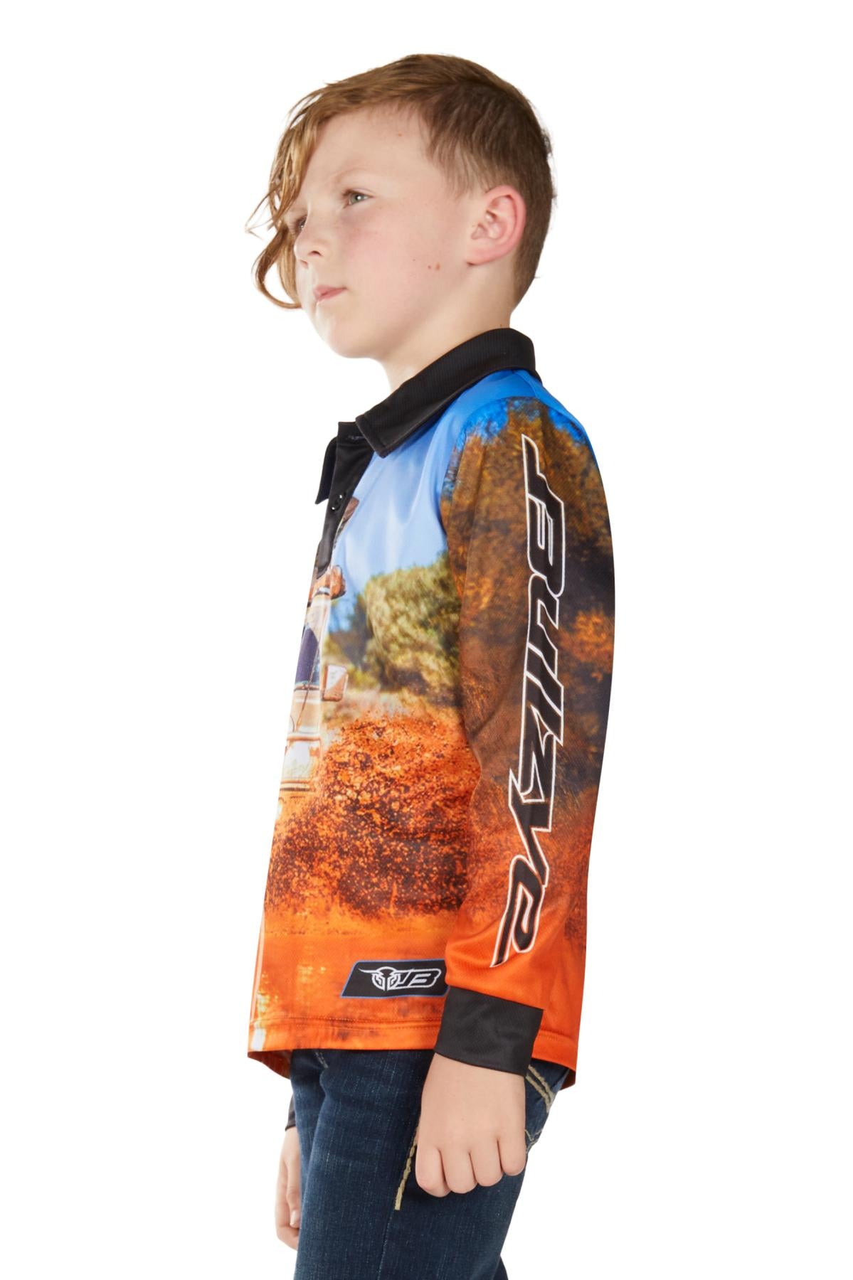 Bullzye Boys Blazing L/S Fishing Shirt