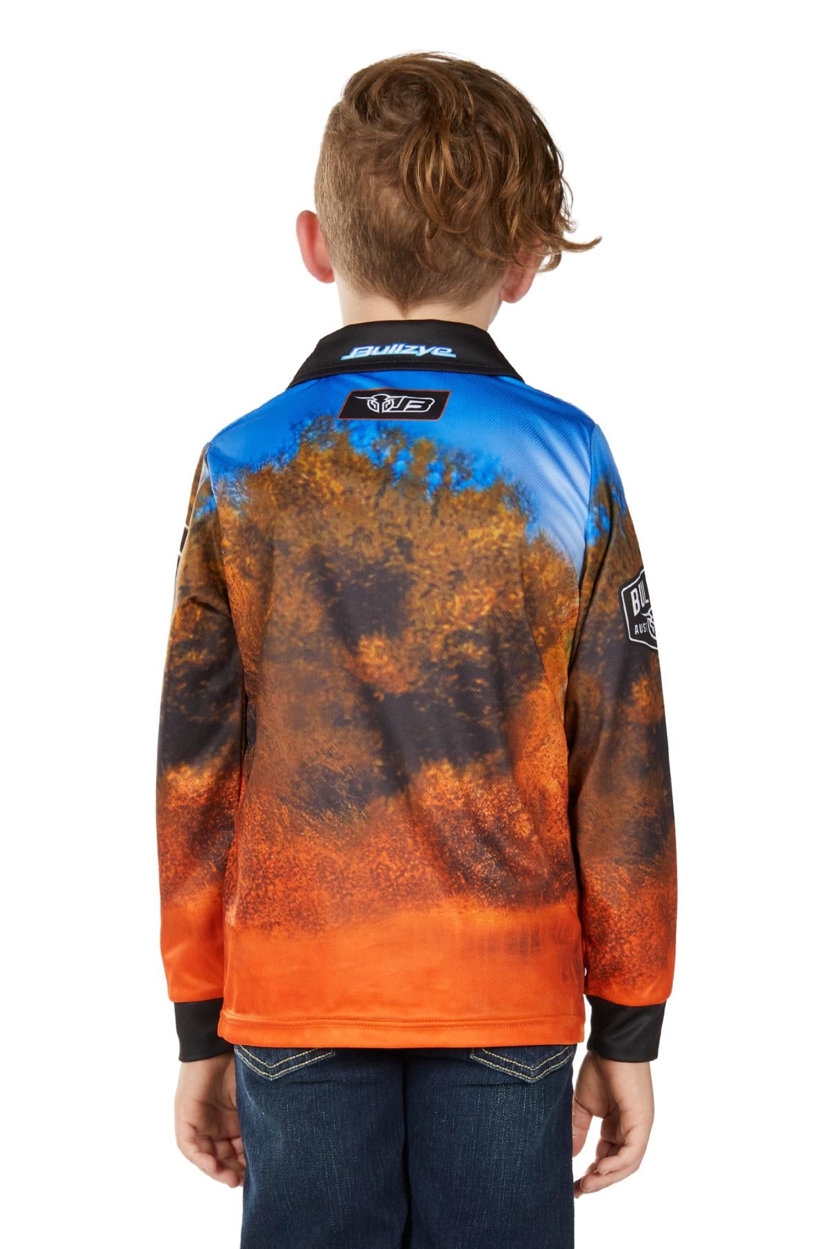 Bullzye Boys Blazing L/S Fishing Shirt