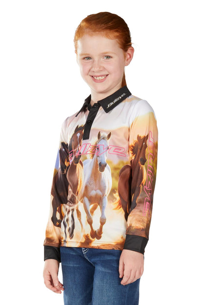 Bullzye Girls Gallop L/S Fishing Shirt