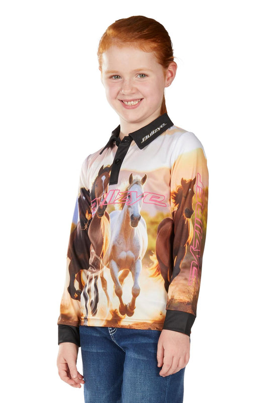 Bullzye Girls Gallop L/S Fishing Shirt