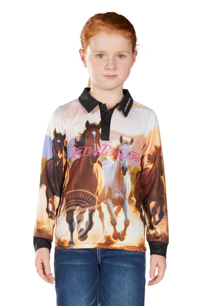 Bullzye Girls Gallop L/S Fishing Shirt