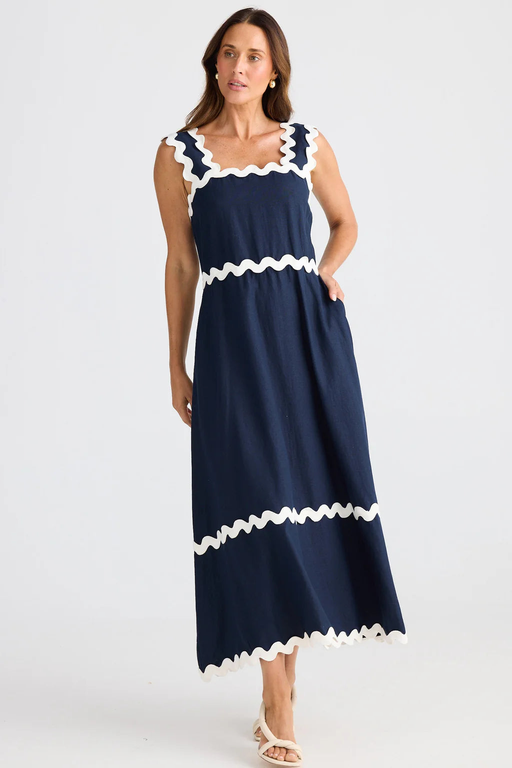 Brave + True Womens Marlo Midi Dress