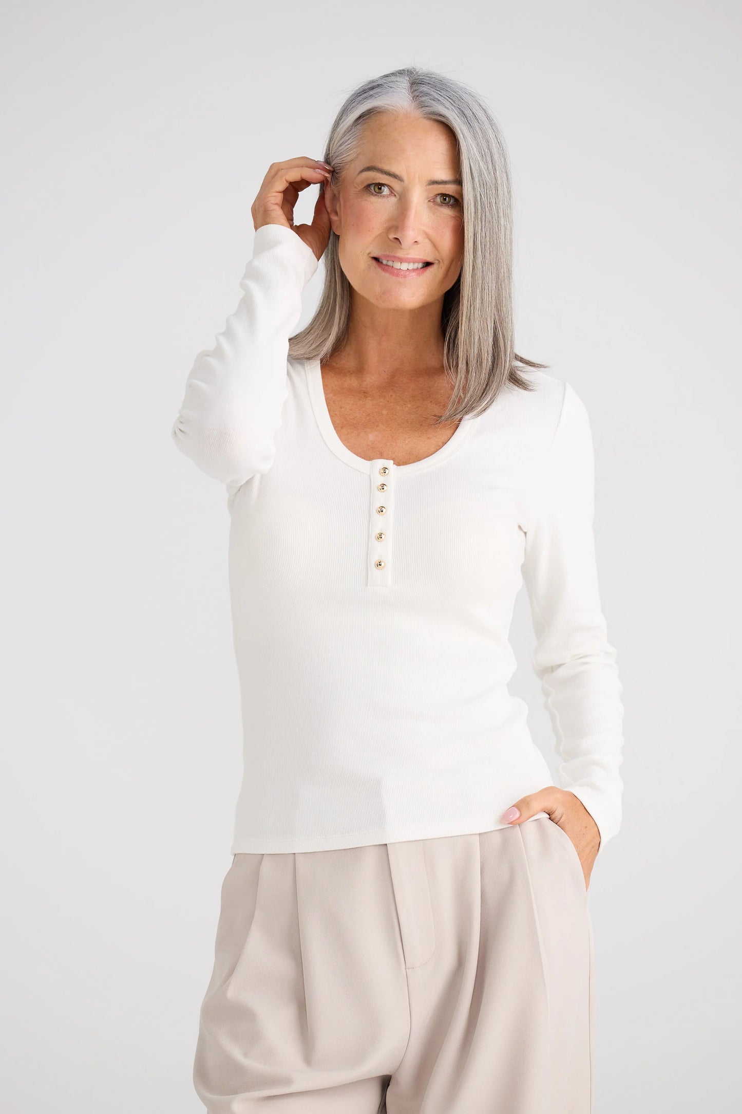 Brave & True Womens Zaya L/S Top