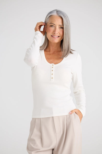 Brave & True Womens Zaya L/S Top