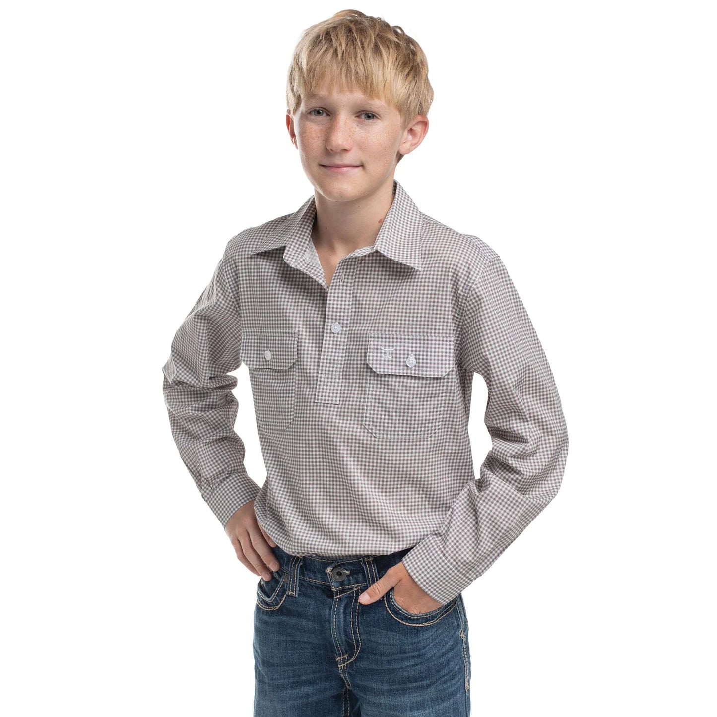 Just Country Boys Brayden Half Button L/S Shirt
