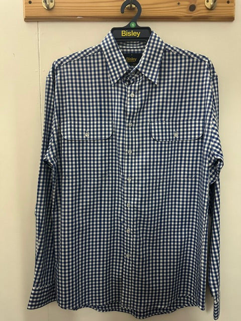 Bisley Mens Cotton Small Check L./S Shirt