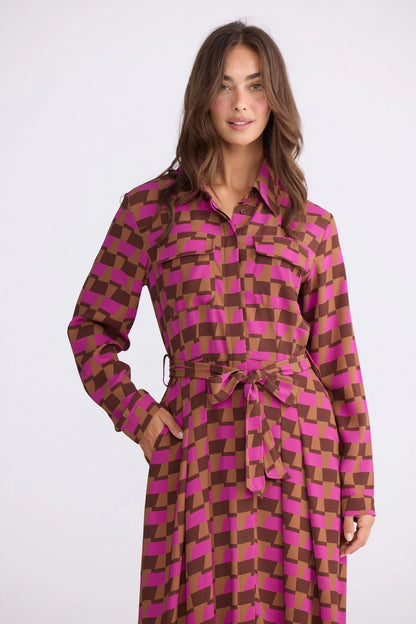 Brave + True Womens Rossellini L/S Dress