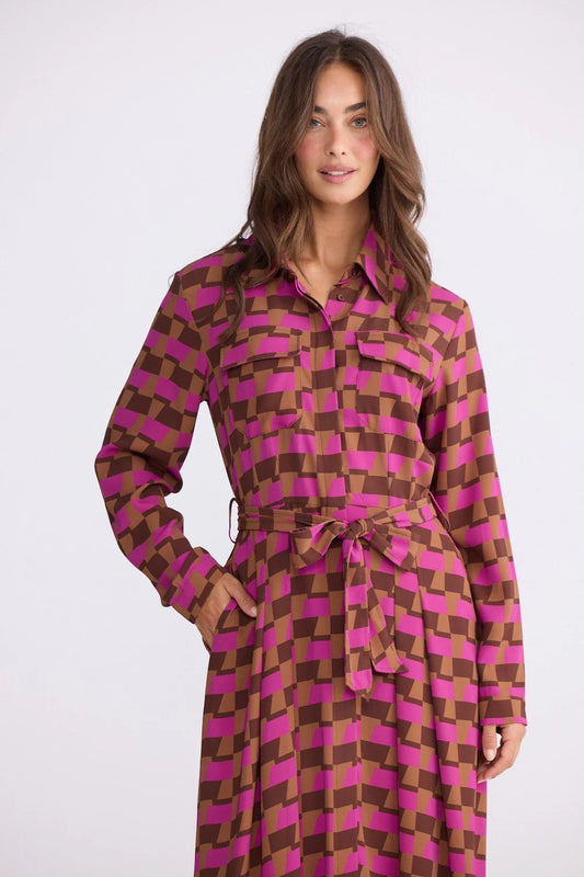 Brave + True Womens Rossellini L/S Dress