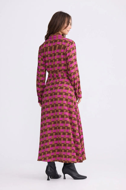 Brave + True Womens Rossellini L/S Dress