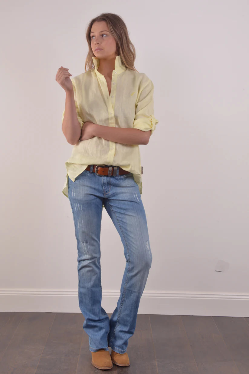 Bullrush Womens Linen Tab L/S Shirt