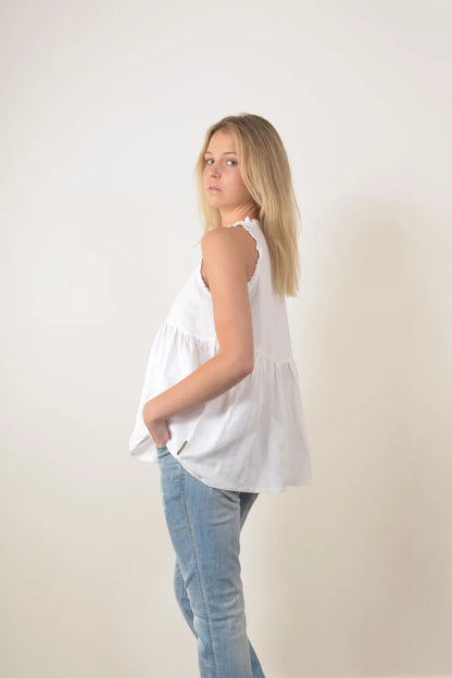 Bullrush Womens Clara Linen Top