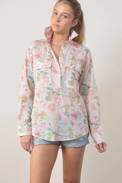 Bullrush Womens King Protea L/S Shirt