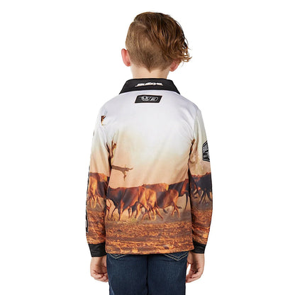 Bullzye Boys Helicopter L/S Fidhing Shirt
