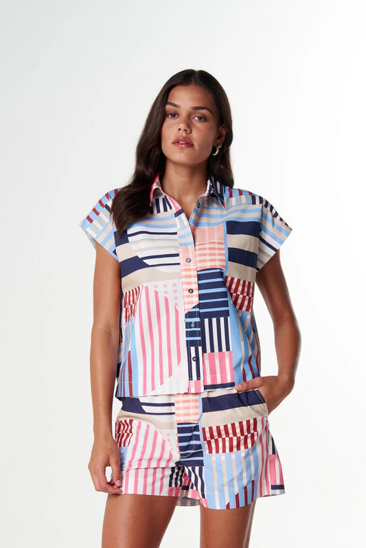Cloth Paper Scissors Womens Sun Daze Cap Sleep Shirt