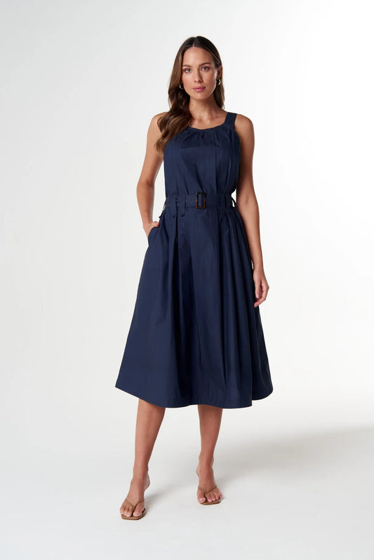 Cloth Paper Scissors Womens Home Pleat Cotton Dress