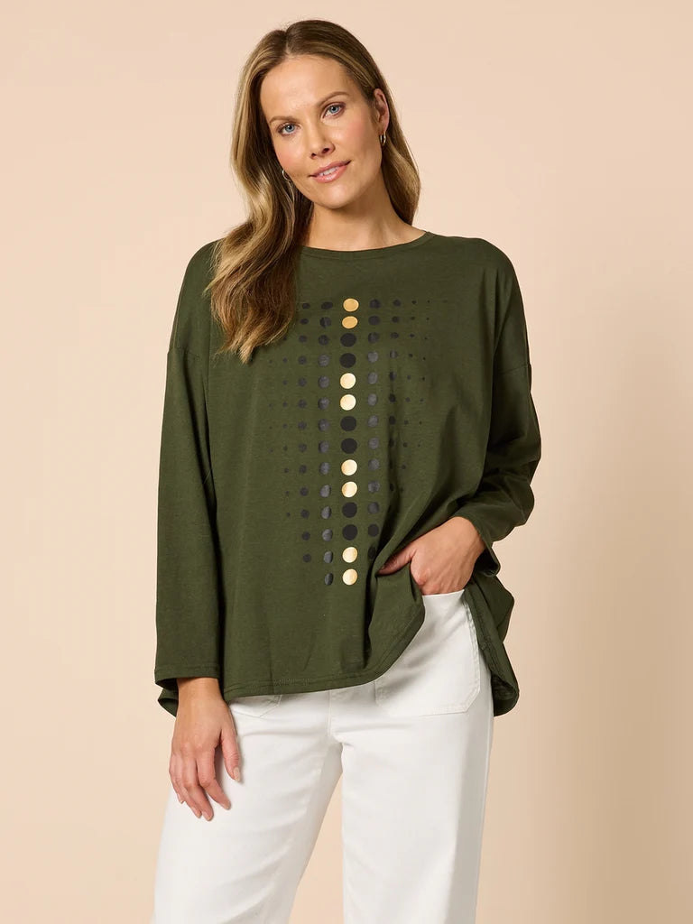 Clarity Womens Elise Spot Top