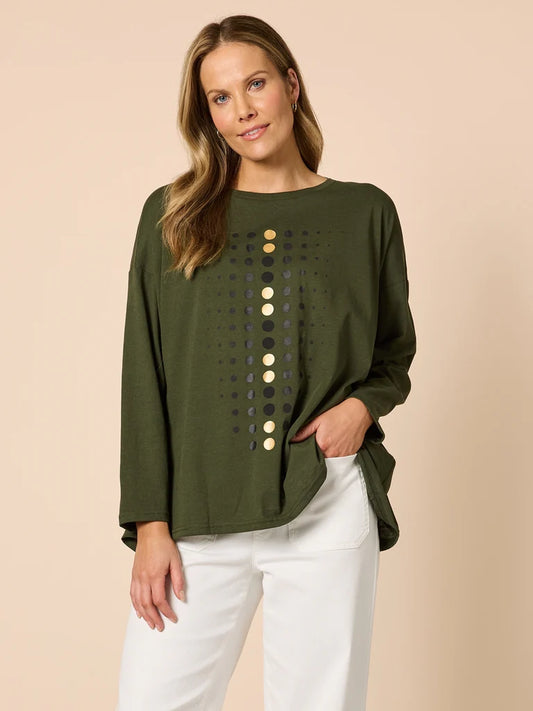Clarity Womens Elise Spot Top