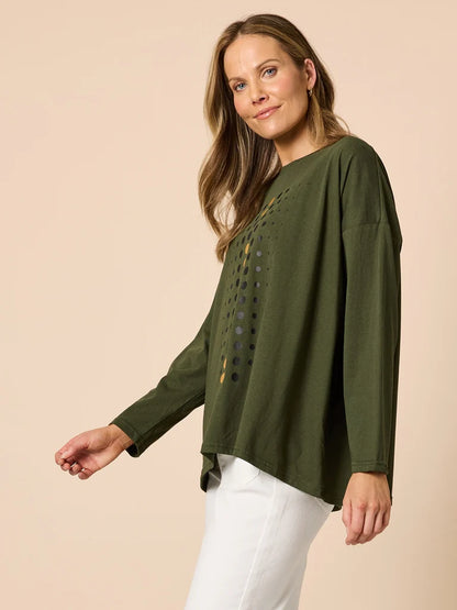 Clarity Womens Elise Spot Top