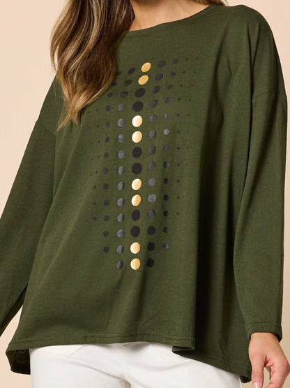 Clarity Womens Elise Spot Top