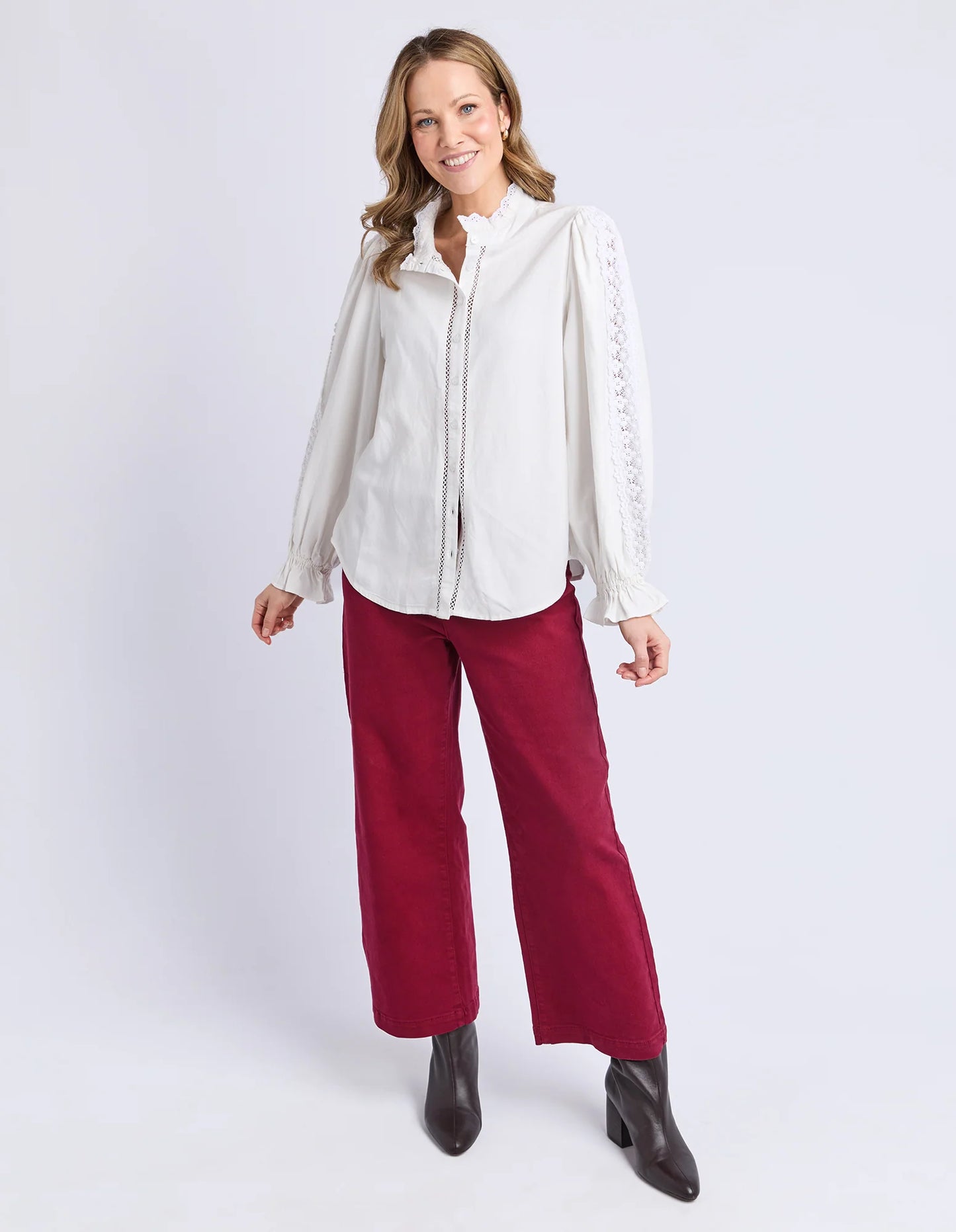 Elm Womens Dahlia Lace Shirt