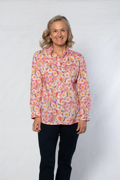 Equinox Womens Floral Print L/S Shirt