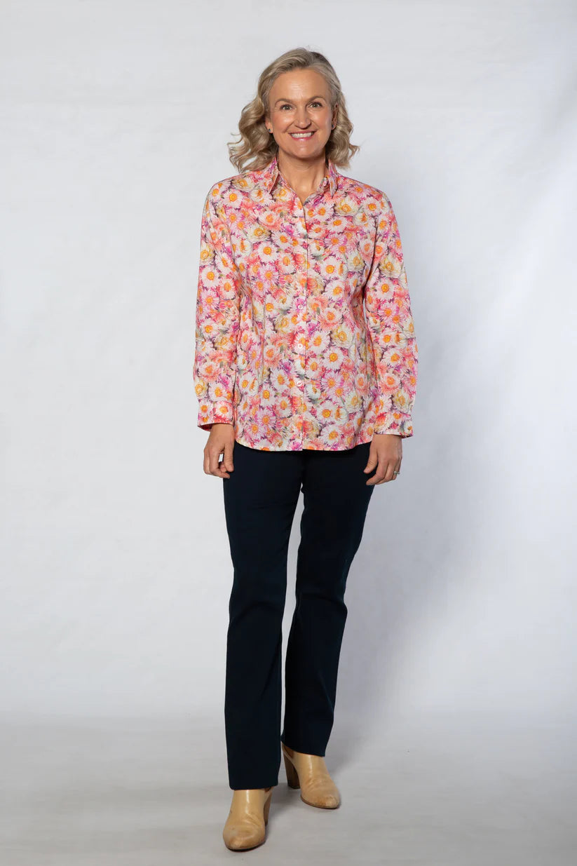 Equinox Womens Floral Print L/S Shirt