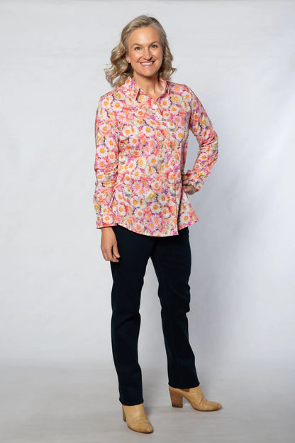 Equinox Womens Floral Print L/S Shirt