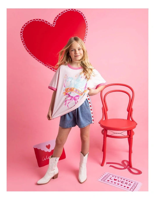 Eve Girl Love Denim Shorts