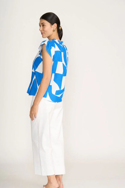 Foil Womens As A Button Top