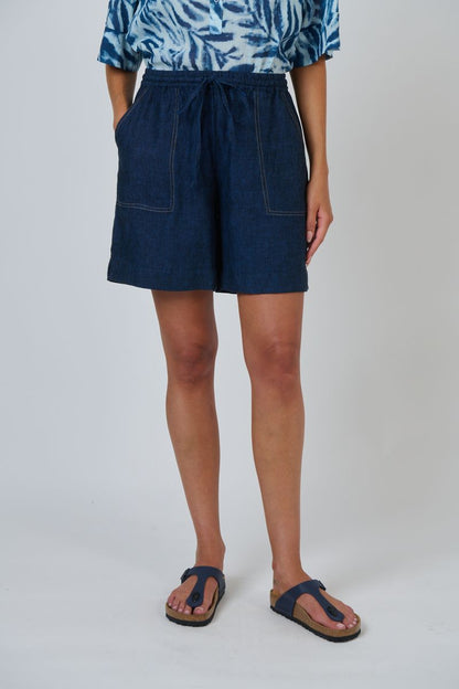 Natural Womens Linen Shorts