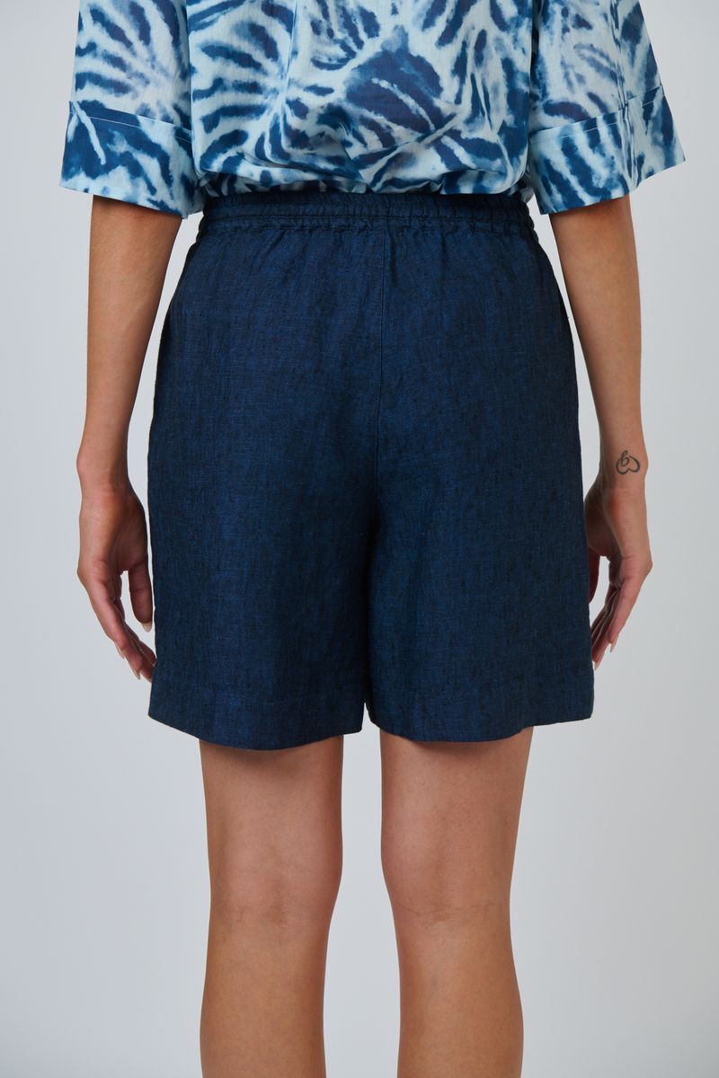 Natural Womens Linen Shorts