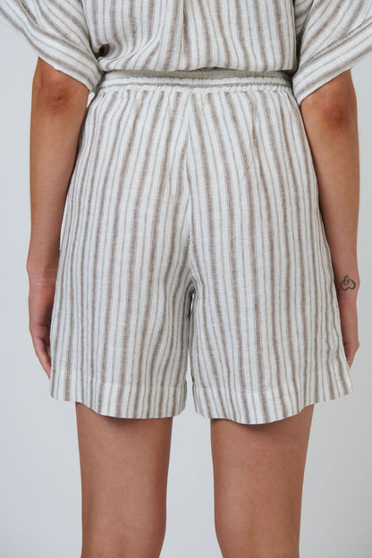Natural Womens Linen Shorts