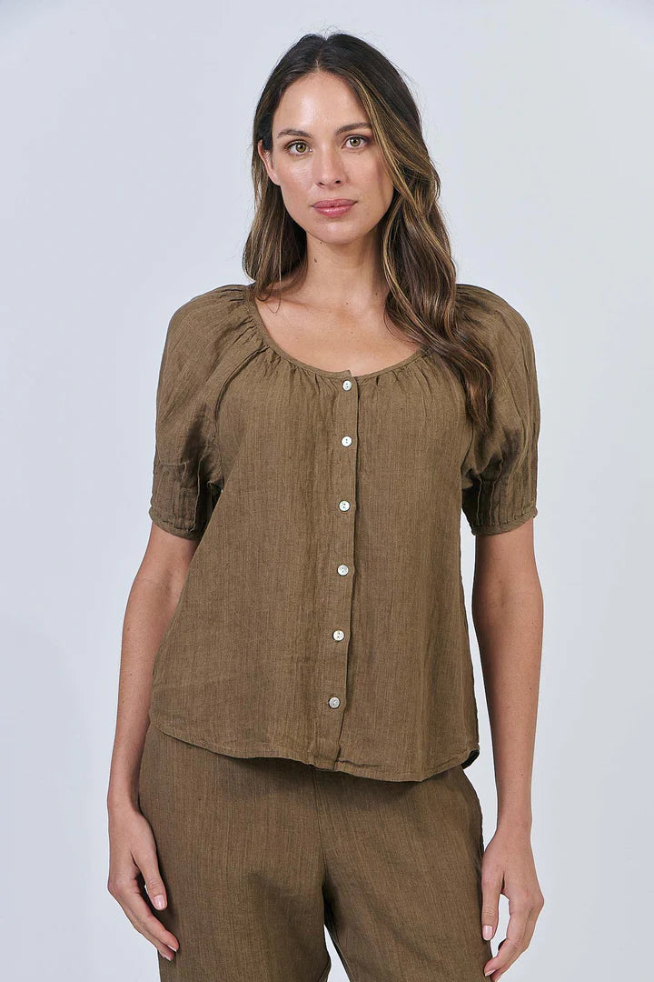 Natural Womens S/S Top