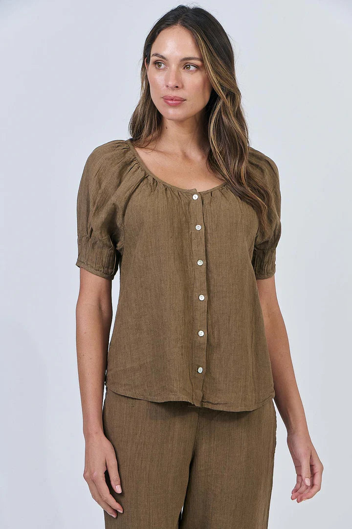 Natural Womens S/S Top