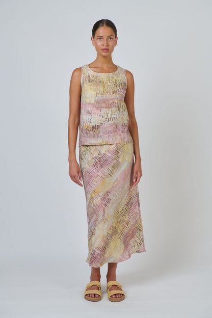 Naturals Womens Linen Skirt