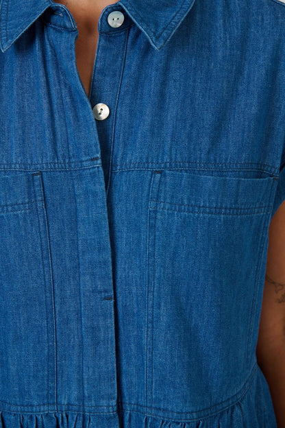 Naturals Womens Chambray Denim Dress