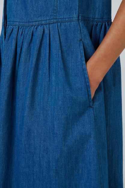 Naturals Womens Chambray Denim Dress