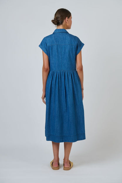 Naturals Womens Chambray Denim Dress