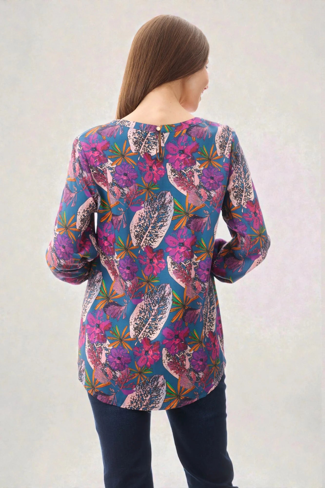 Givoni Womens Bell Crew Neck Blouse