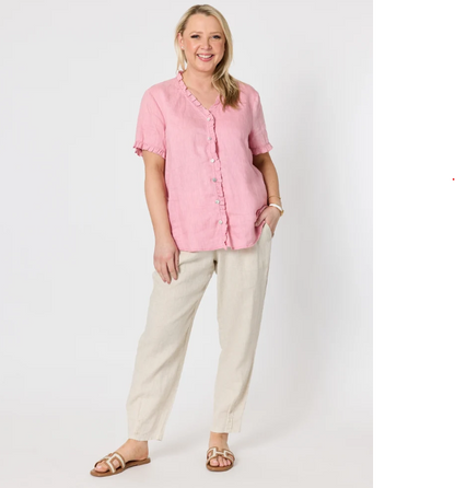 Gordon Smith Womens Audrey Linen Top