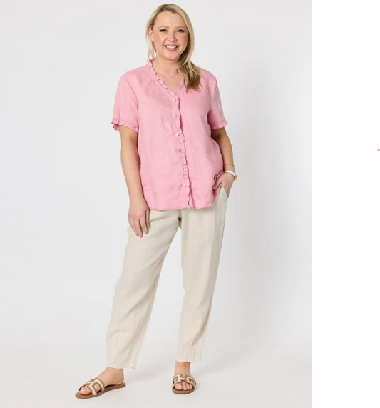 Gordon Smith Womens Audrey Linen Top