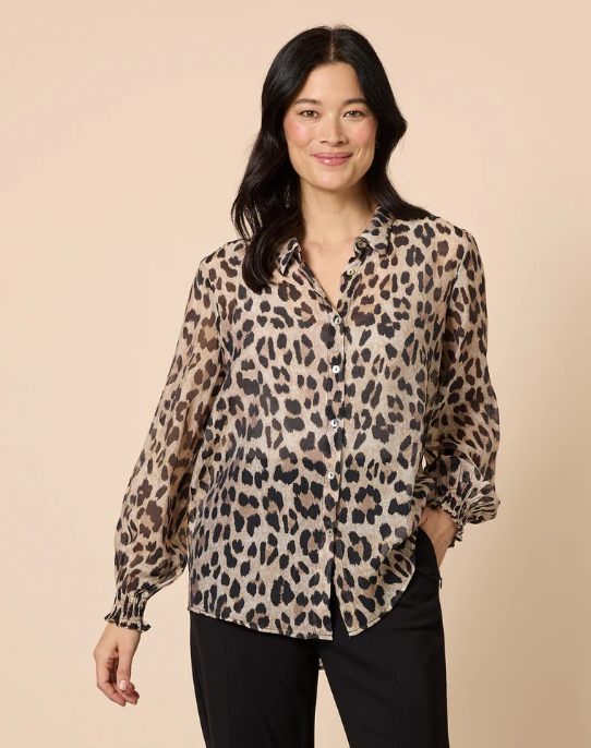 Gordon Smith Womens Cheetah Print Shirt