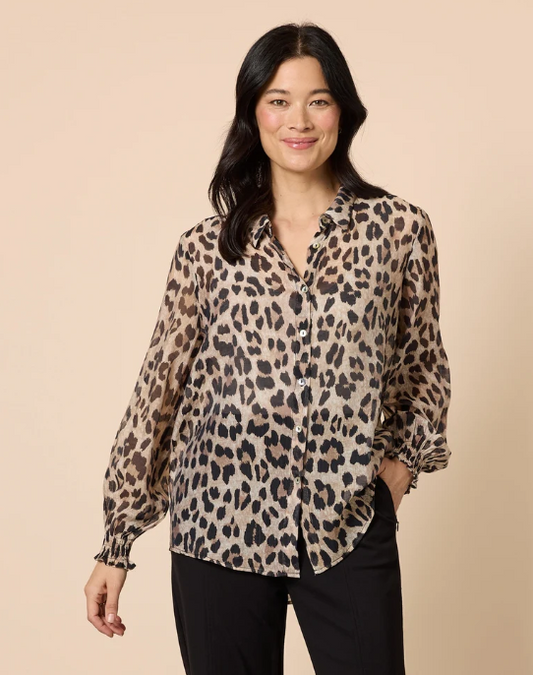 Gordon Smith Womens Cheetah Print Shirt