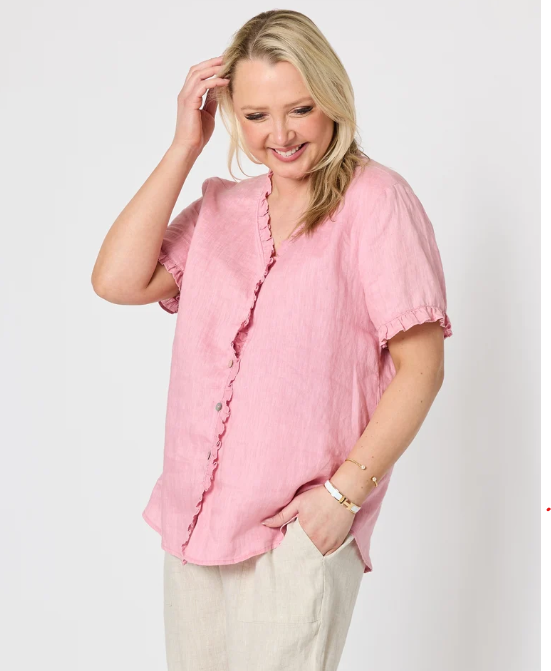 Gordon Smith Womens Audrey Linen Top